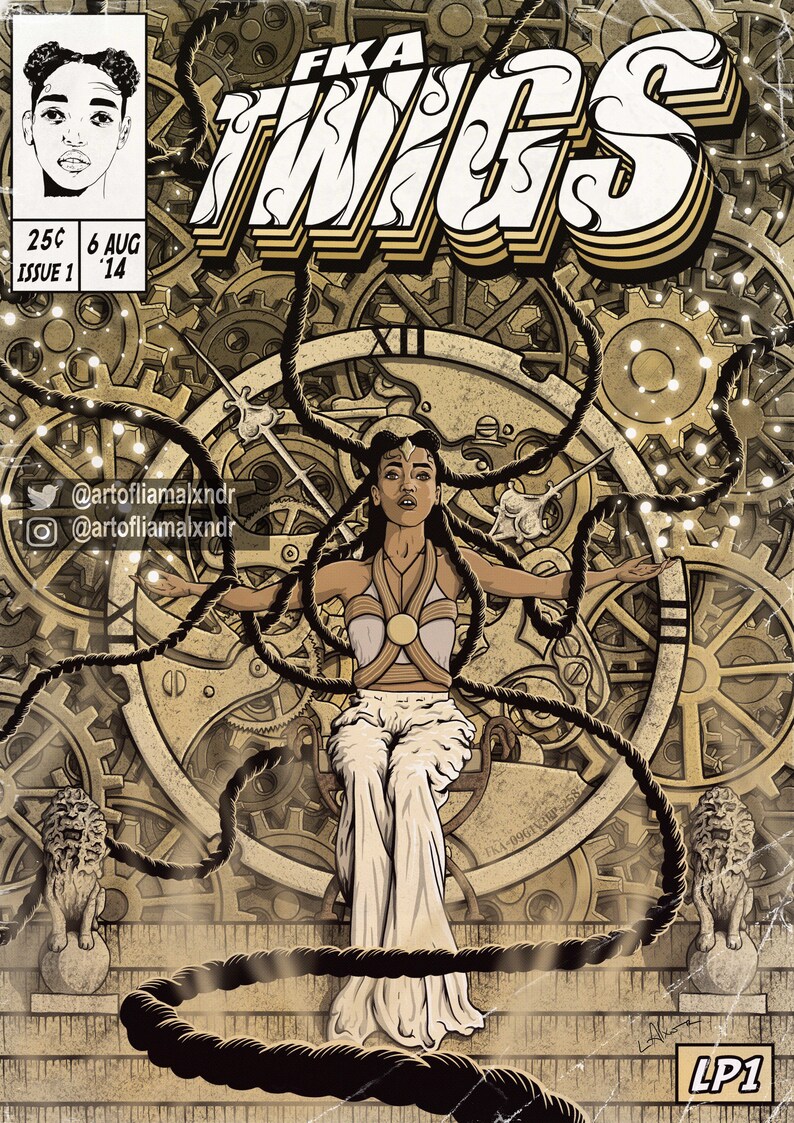 FKA Twigs Print LP1 Comic Cover Art zdjęcie 3