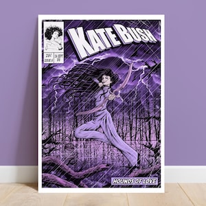 Kate Bush Print - Copertina del fumetto Hounds of Love