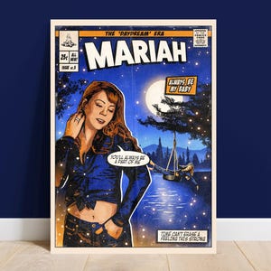 Mariah Carey - Always Be My Baby Copertina del fumetto vintage stampa artistica