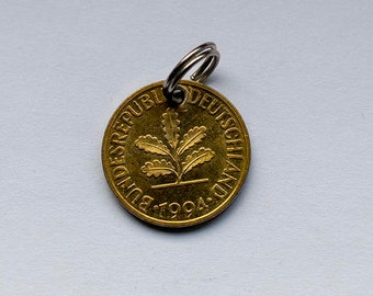 1994 30th Birthday 5 Pfennig BRD Anniversary Day of Honor Wedding Commemorative Year Key Ring Class Reunion Lucky Coin Gift Easter