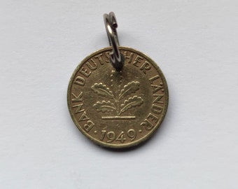 1949 75th birthday, 5 pfennigs, key ring, business anniversary, day of honor, year of remembrance, good luck, Valentine's Day, Father's Day, unique item