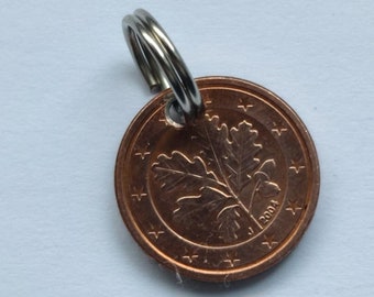 2004 20.  Geburtstag Glücks  - Cent, Schlüsselanhänger,  Bettelarmband, Hochzeitstag, Jubliäum, Spaß, Münze Ostern