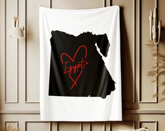 Ägypten Decke, Ägypten Geschenkidee, Samtdecke, Geschenk für Ägypten-Liebhaber, Geschenk für Freund, Freund Geschenkidee