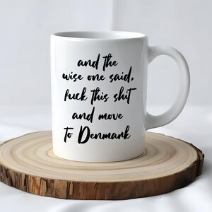 Denmark Mug, Coffee Mug, Denmark Gift Idea, Coffee Cup, Gift for Danes Boyfriend, Gift for Denmark Lover