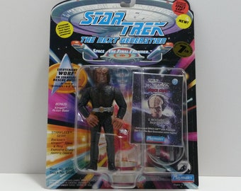 LIEUTENANT WORF in Starfleet Rescue Outfit Star Trek The Next Generation Action Figure 5” 6036 Playmates