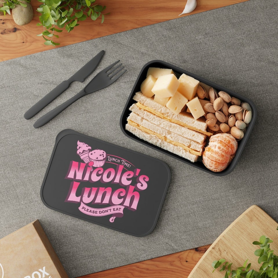 Personalized PLA Bento Box with Band and Utensils