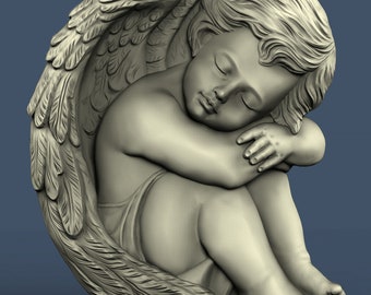 Angel Stl File Etsy