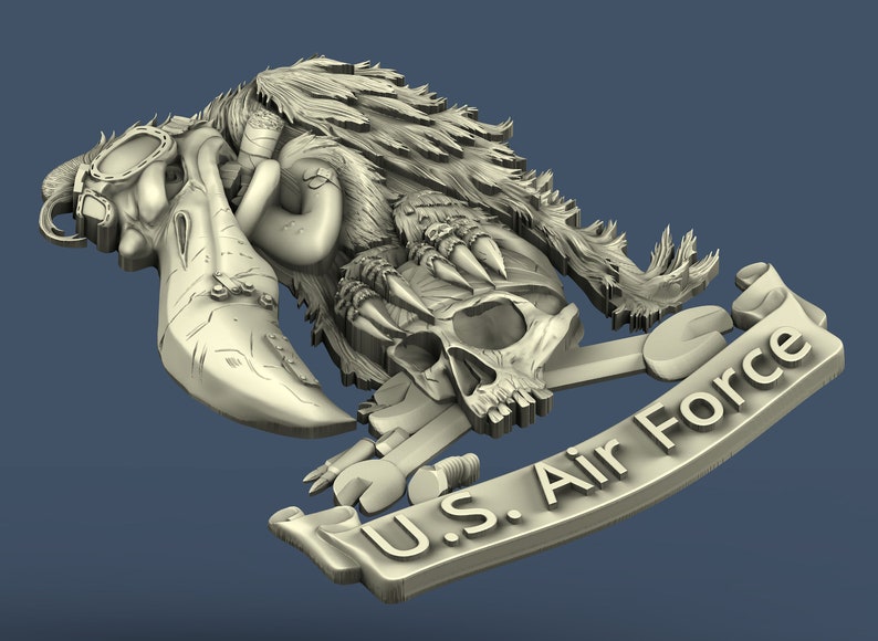 U.S. Air Force American Army 3D STL Model Router Engraver Etsy
