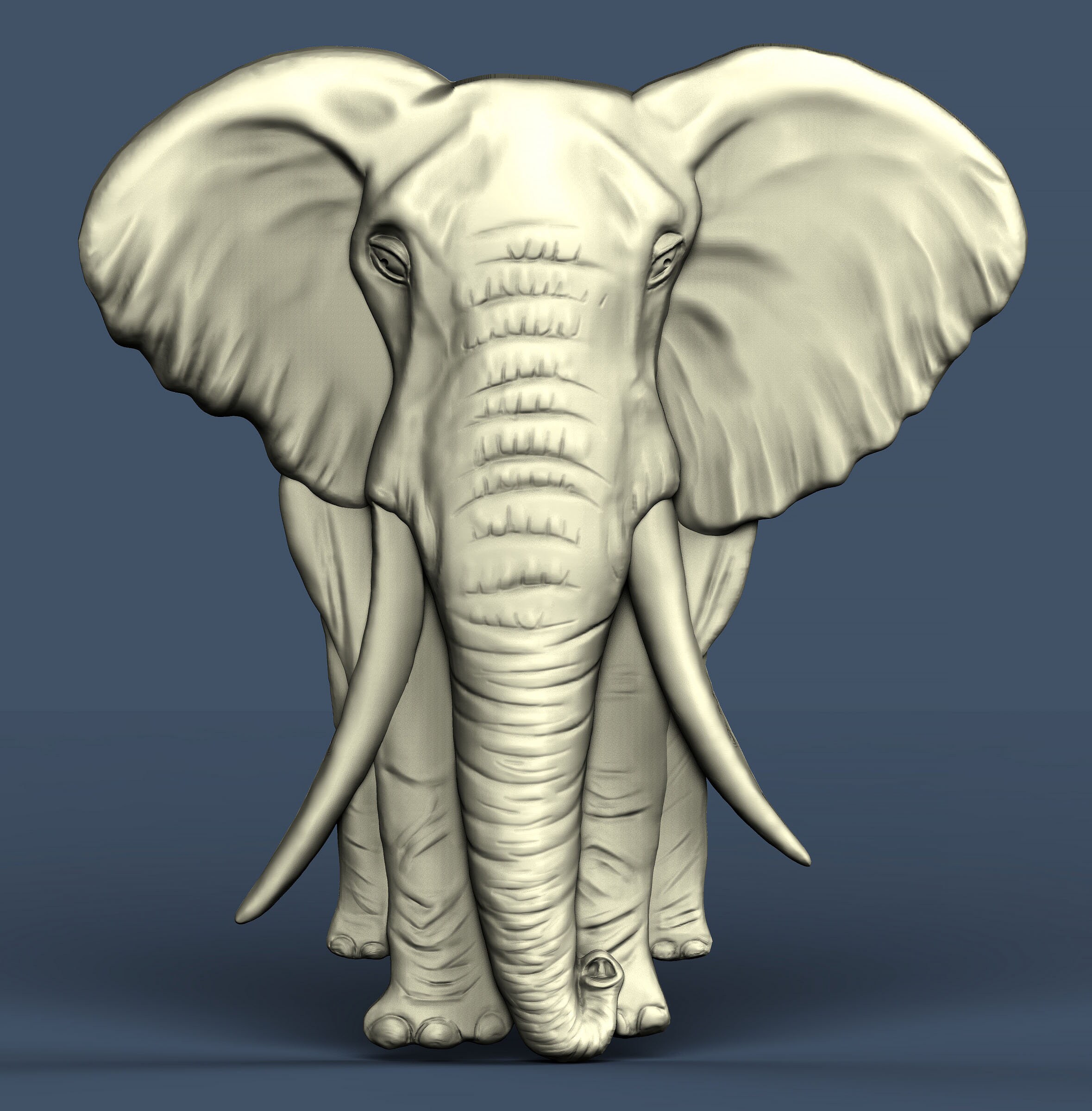 Elephant Animal 3D STL Model CNC Router Engraver Carving | Etsy