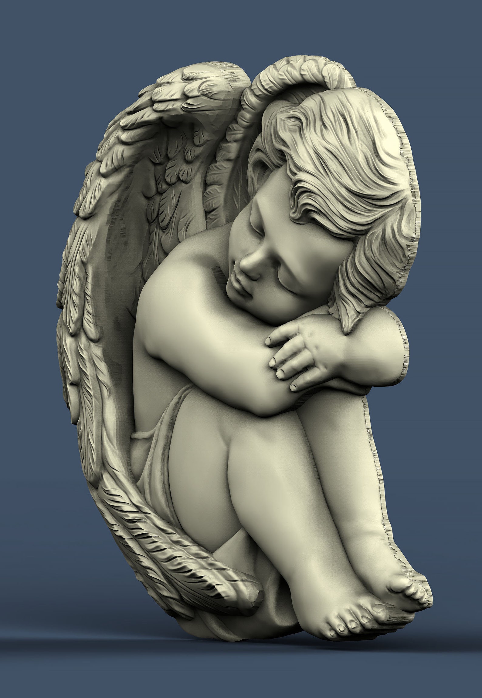 Angel Baby Religion Angel Child 3D STL Model Router Etsy