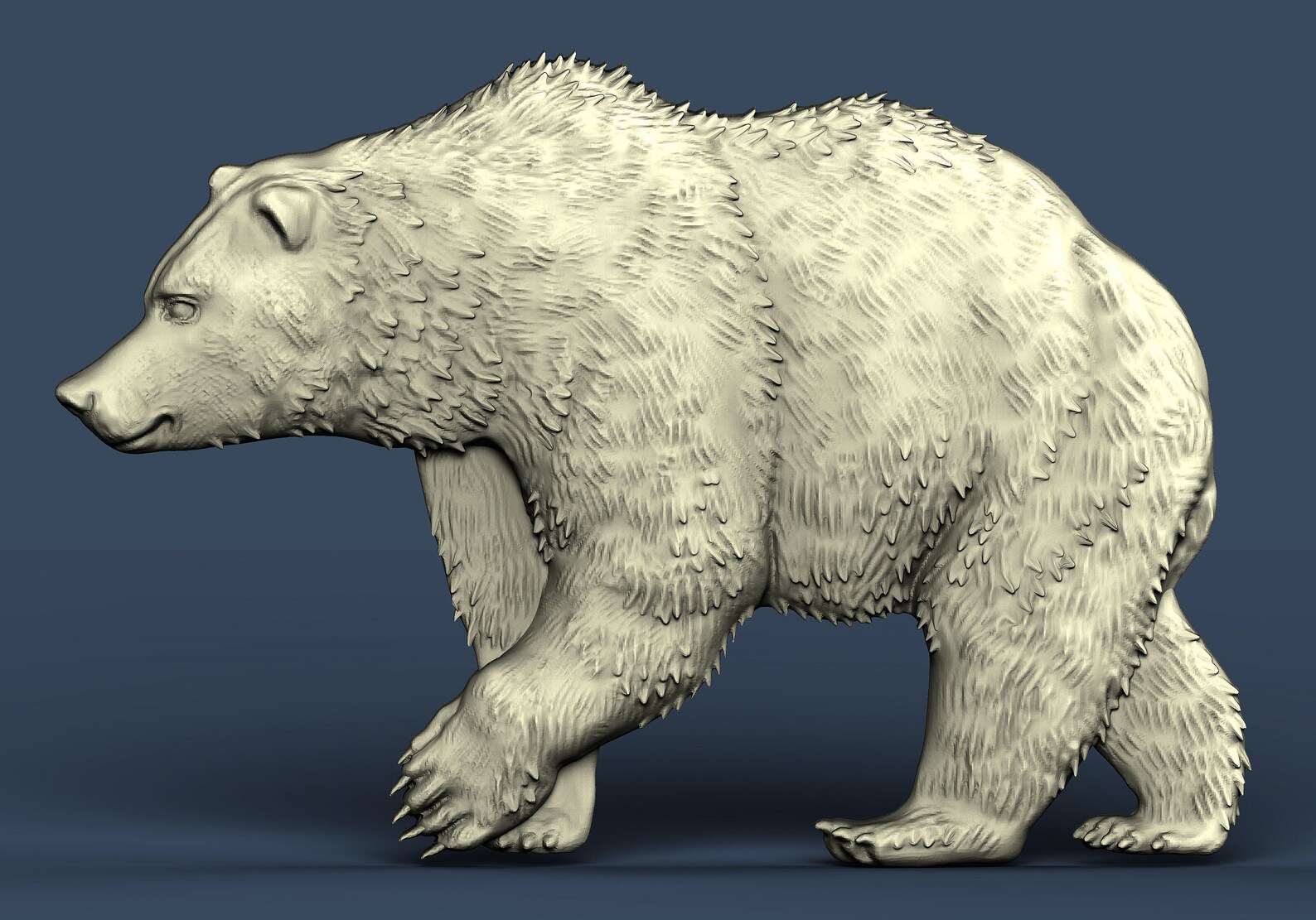 Bear Animal 3D STL Model CNC Router Engraver Carving Etsy