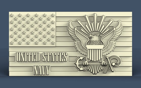 3d STL models for CNC Aspire USA NAVY Artcam
