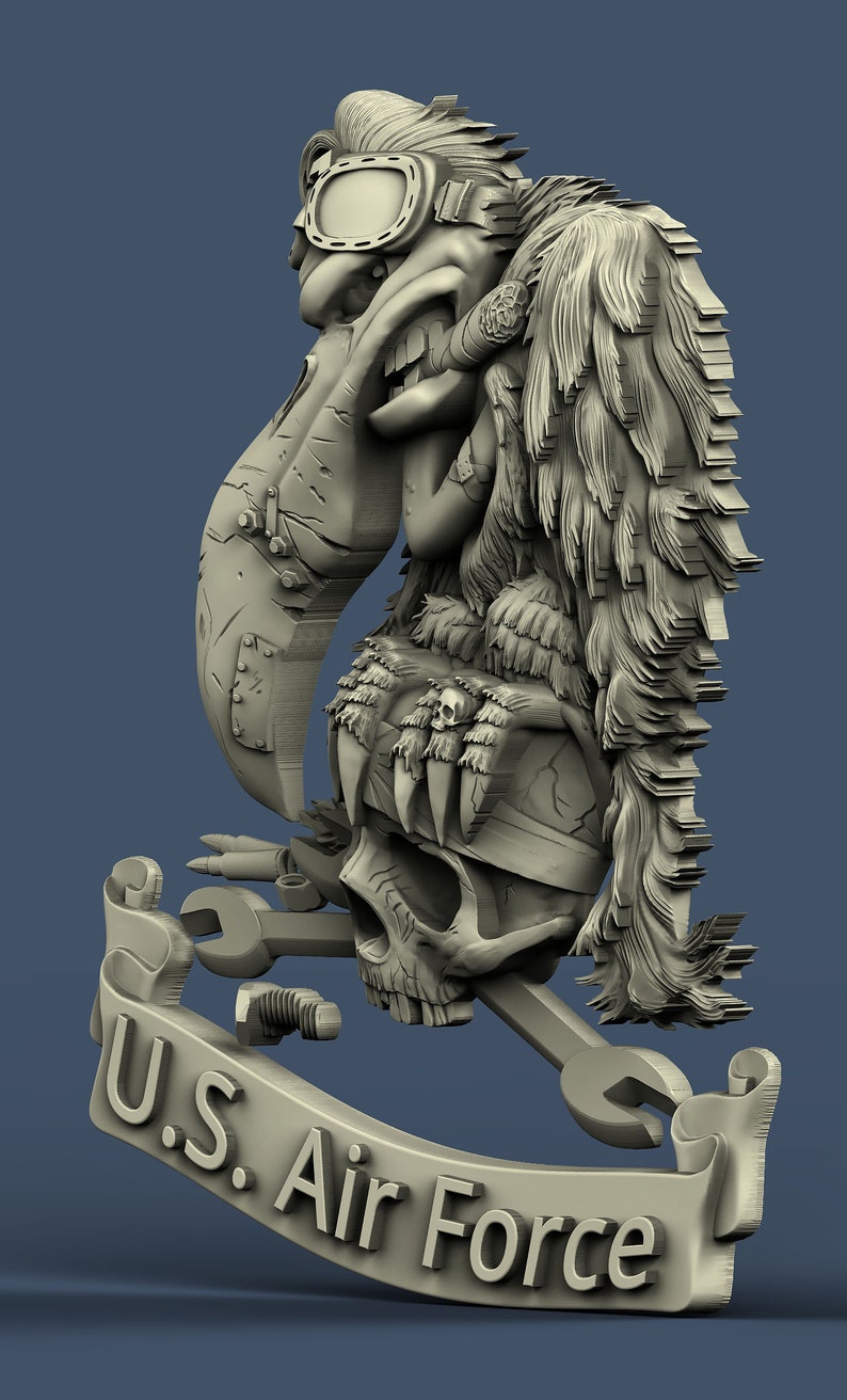 U.S. Air Force American Army 3D STL Model Router Engraver Etsy