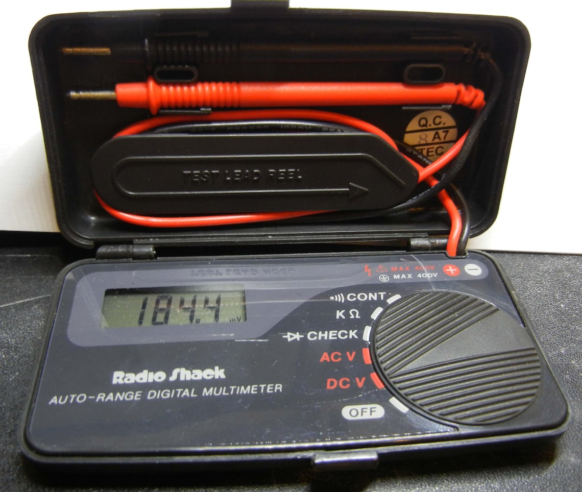Radio Shack 22179 AutoRange Pocket Digital Multimeter Multi Etsy