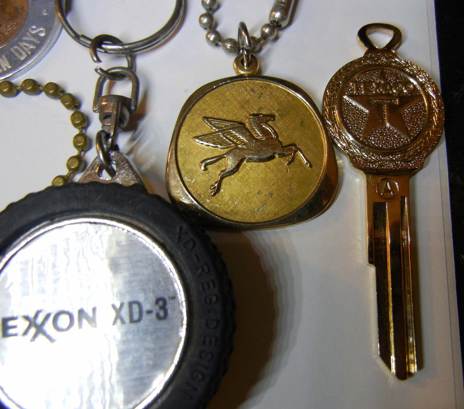 Vintage Gas Oil Keychains Shell Exxon Texaco Humble oil Etsy