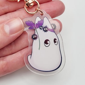 ChibiTotoro and Sootsprite Keychain