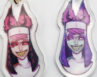 Alastor Nun Keychain