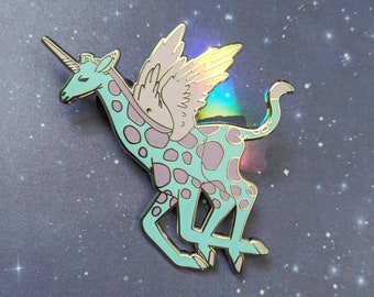 Whimsical Girafficorn Hard Enamel pin