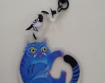 Derpy Tiger Keychain