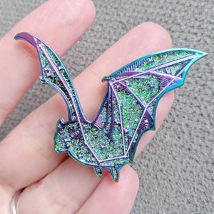 Rainbow Metal Constellation Bat Enamel Pin - Etsy