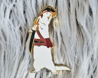 Pirate Ferret Hard Enamel Pin