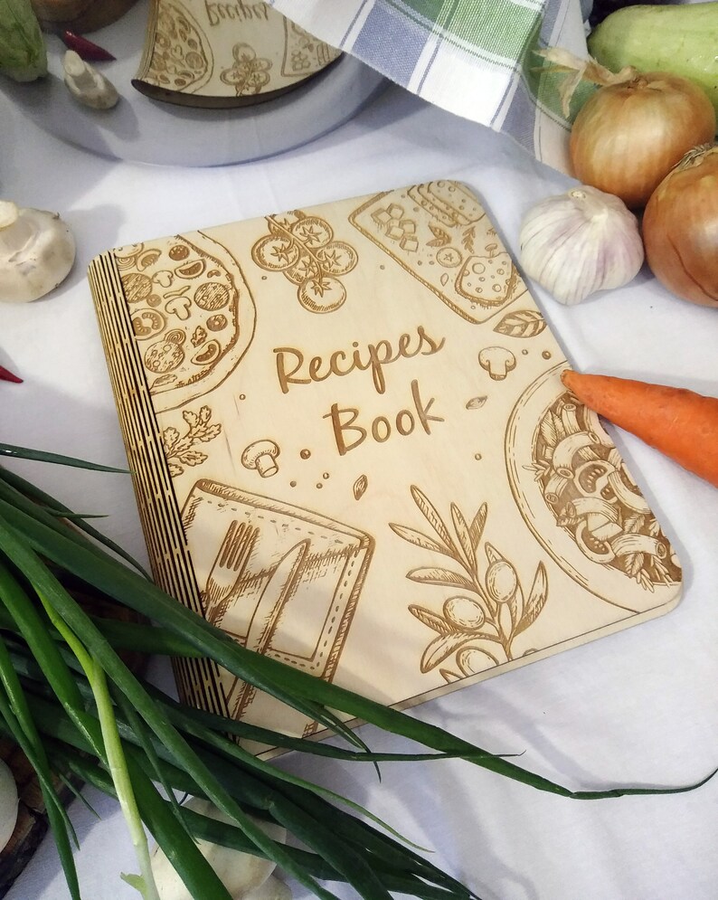 Recipe Book Custom Kitchen Cook Notebook Personalized Recipe Etsy