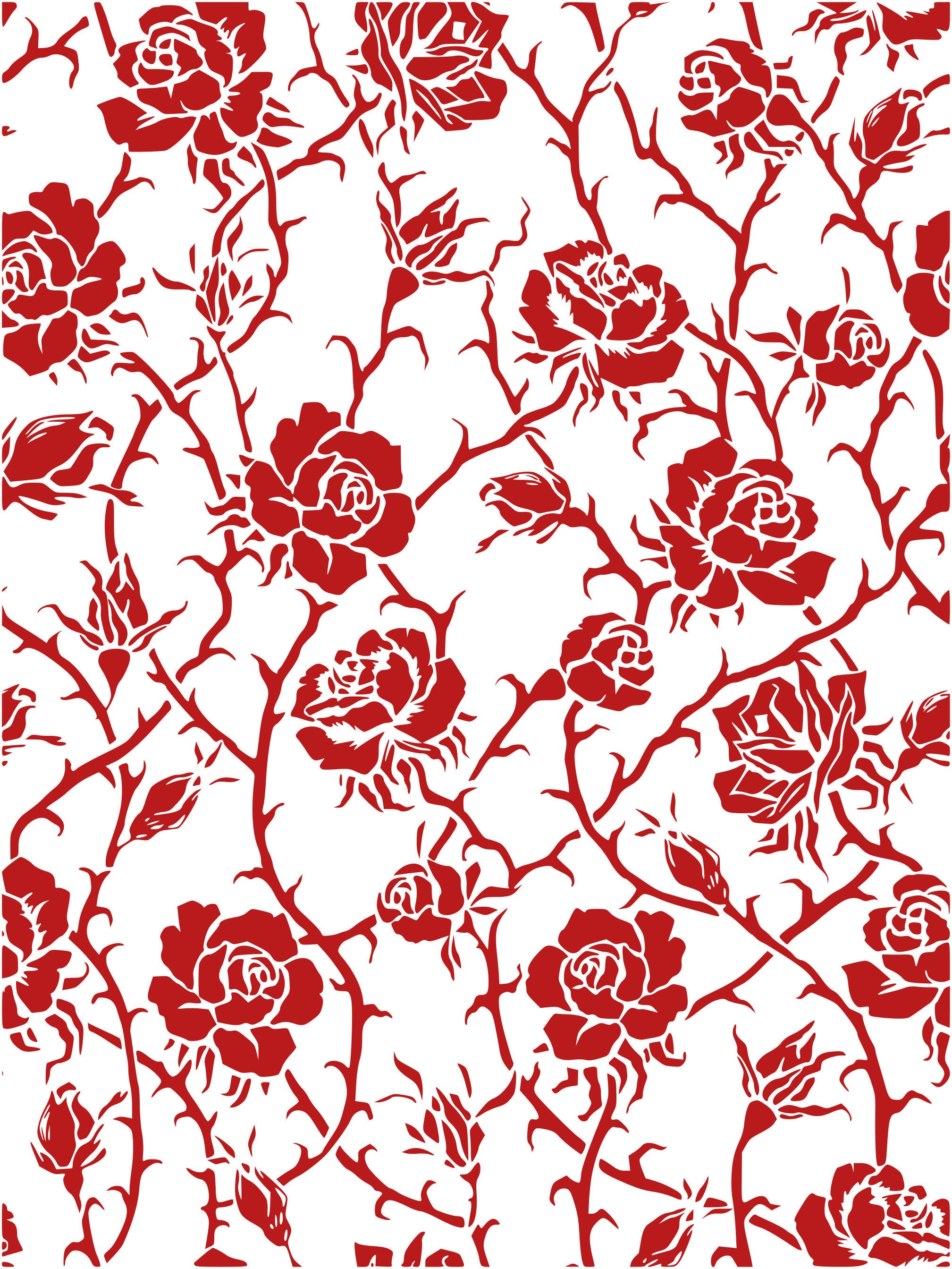 Rose pattern vector Rose Clipart Rose SVG Zentangle Etsy