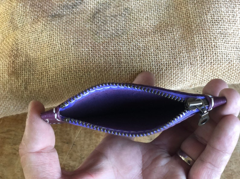 Leather Coin Purse With Card Slots