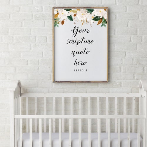 CUSTOM Scripture Wall Art Printable Bible Verse Wall Art Bible - Etsy