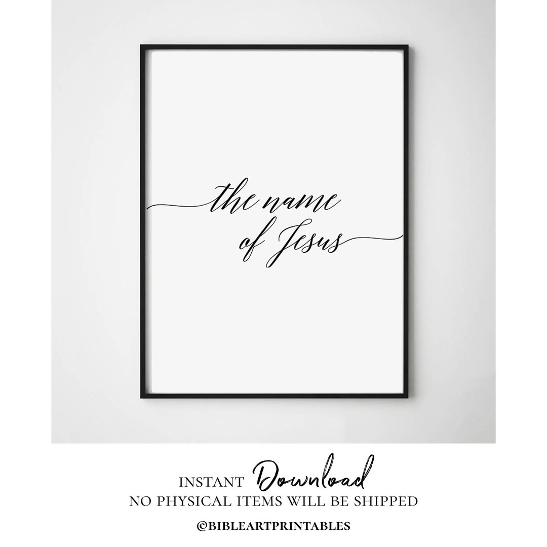 Printable Worship Lyrics And Chords The Name Of Jesus Bible Etsy