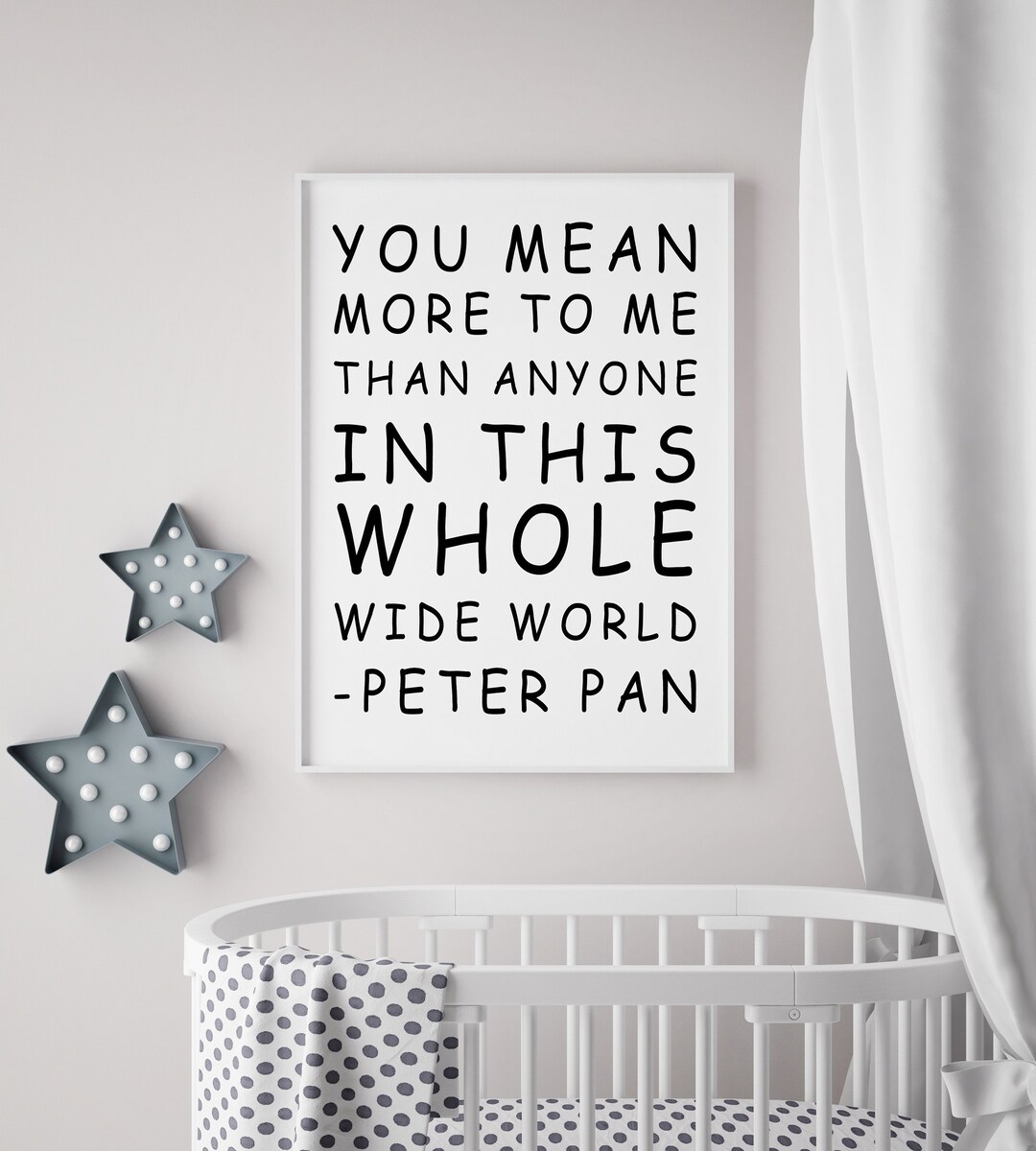 Peter Pan Quote Wall Art Peter Pan Wall Art Peter Pan Wall Decal Peter