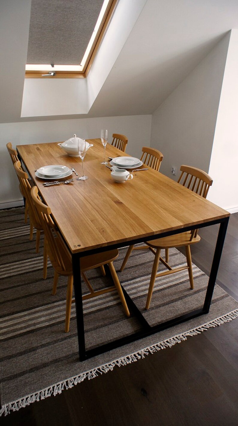 Esstisch Holztisch Schreibtisch Industrial Oak Etsy