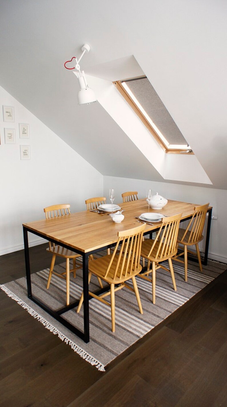 Esstisch Holztisch Schreibtisch Industrial Oak Etsy