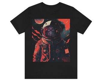 Astronaut Skeleton grafica t-shirt streetwear design