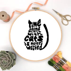 Cat Cross stitch pattern , cross stitch pattern , counted cross stitch, instant download PDF #185,