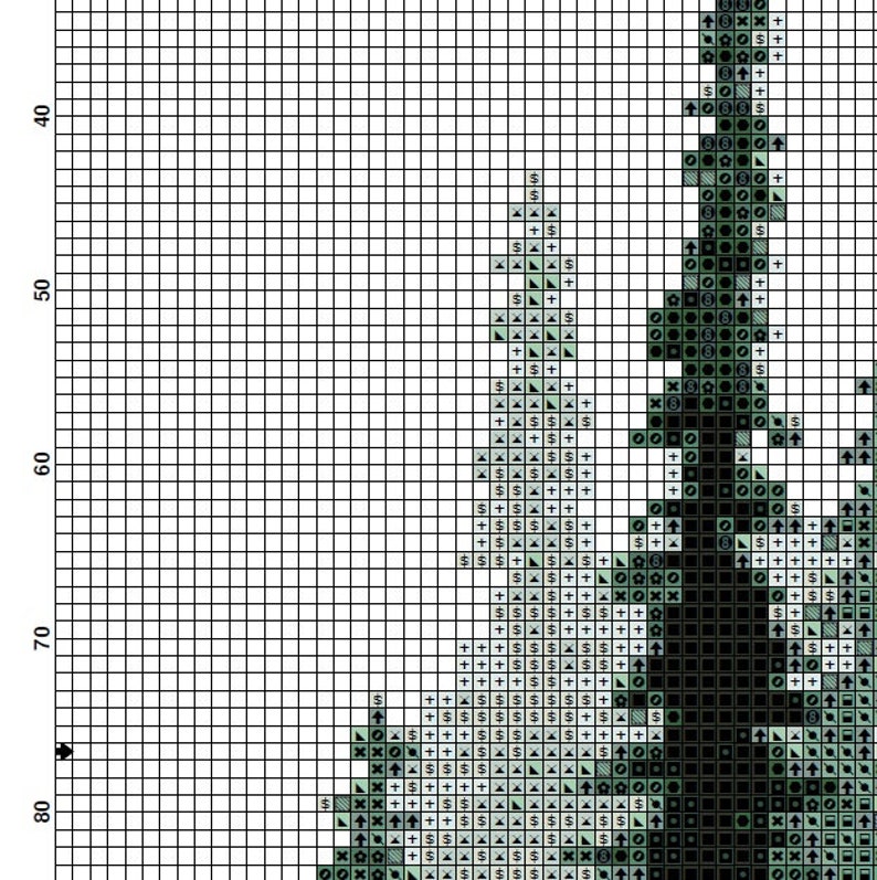 Forest Cross Stitch Pattern, Cross Stitch modern patterns, Counted Cross Stitch Download PDF163 image 3