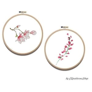 Flowers cross stitch patterns Counted cross stitch Instant digital download #27