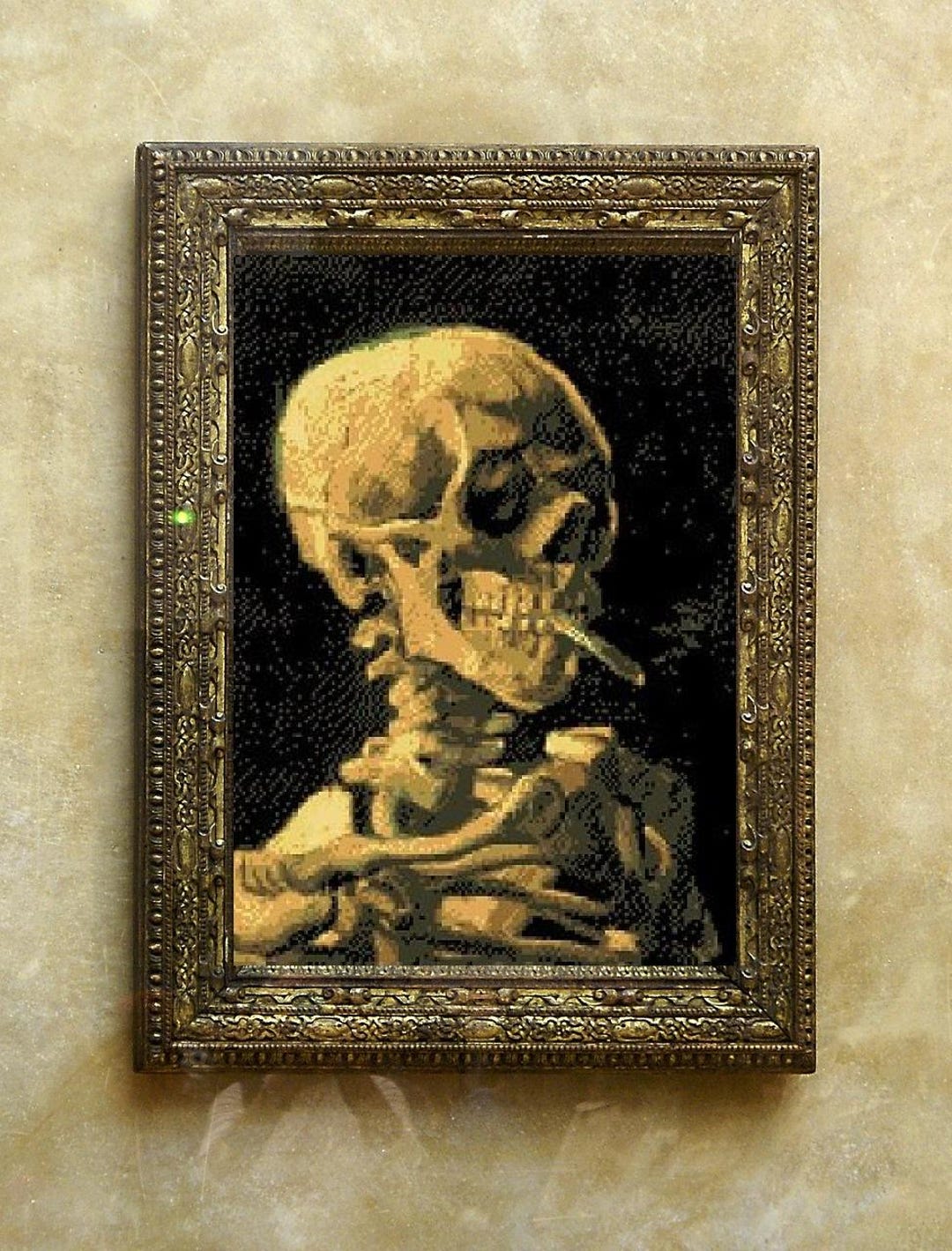 Van Gogh Brainpan Cross Stitch Pattern: Downloadable PDF#65 - Etsy Israel, image size:1080x1419