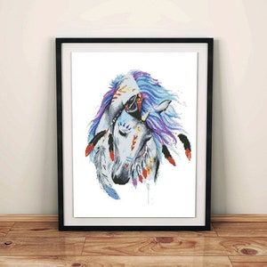 Horse Cross stitch  pattern, watercolor cross stitch pattern horse, modern cross stitch pattern , instant download PDF #33