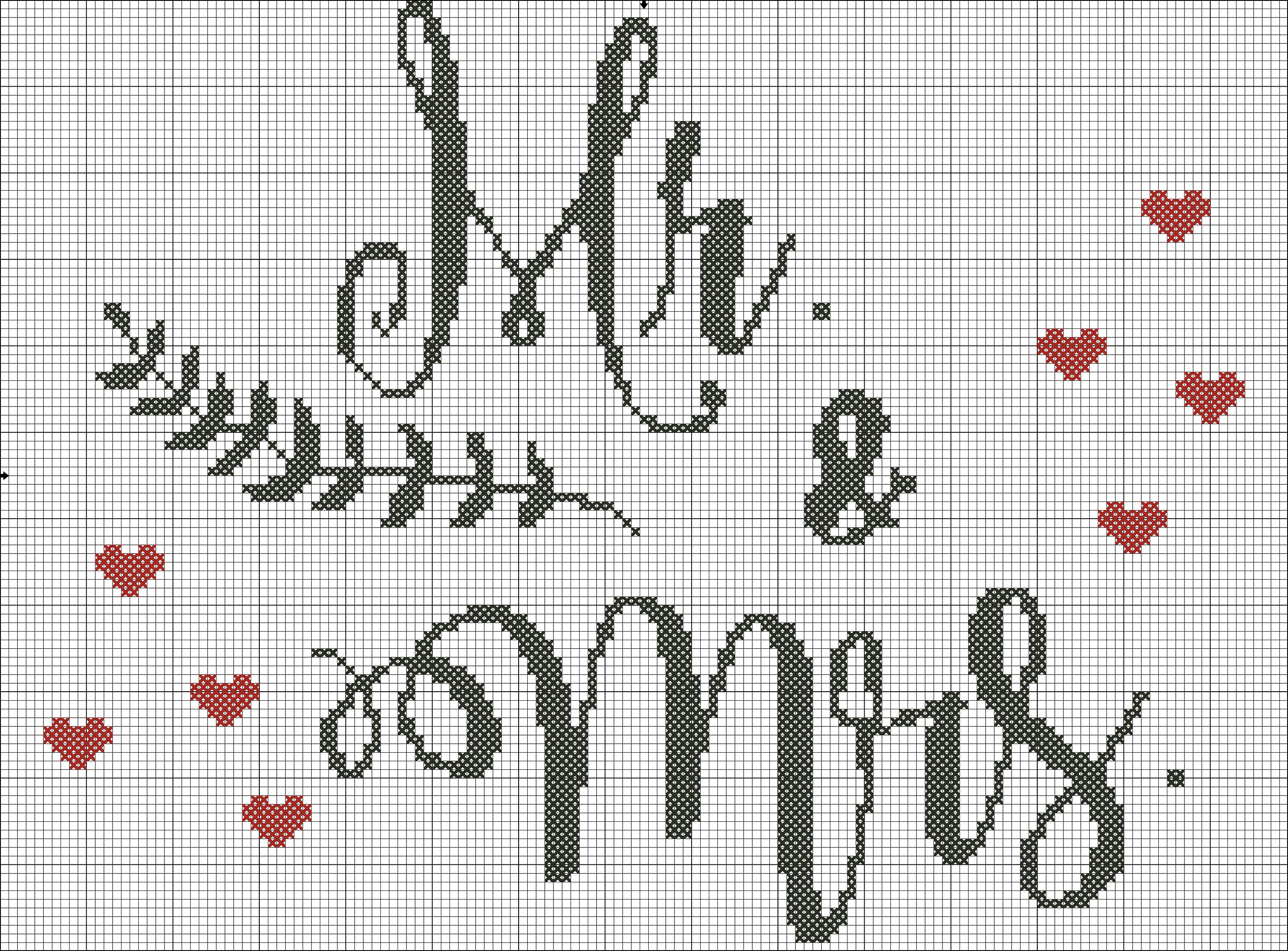 Wedding Cross Stitch pattern modern Cross Stitch Pattern Etsy