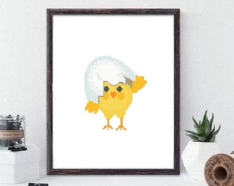 Cross Stitch pattern PDF Cross Stitch Patterns Chick Cross Stitch Counted Download PDF #425