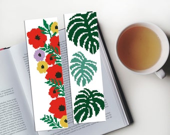 Floral & Botanical Bookmark Cross Stitch Patterns (PDF Pattern)#158