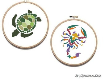 Set animals cross stitch Geometric cross stitch PDF cross stitch pattern #76