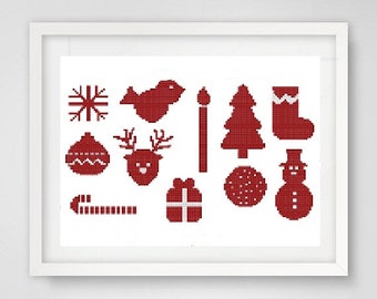 Christmas Cross Stitch Pattern,  Cross Stitch Patterns christmas, Cross stitch pattern PDF #131