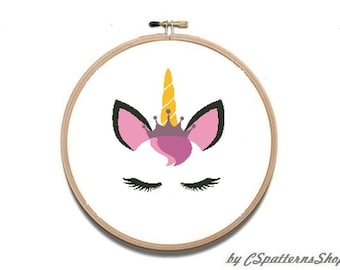 Cross Stitch pattern PDF. Cross Stitch Pattern Unicorn. Cross Stitch Counted Download PDF #376