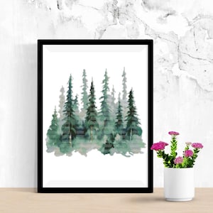 Forest Cross Stitch Pattern, Cross Stitch modern patterns, Counted Cross Stitch Download PDF#163