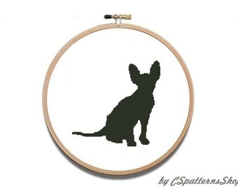 Animal cross stitch pattern, Cat cross stitch , modern cross stitch  #140