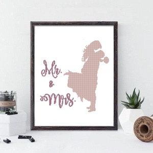 Wedding Cross Stitch pattern, modern wedding Cross Stitch Pattern ,wedding Cross Stitch Counted Download PDF #274