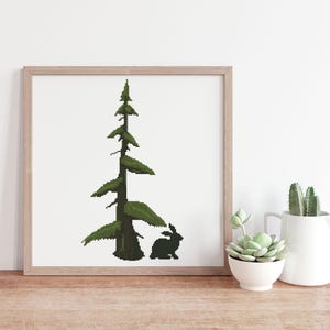 Forest cross stitch pattern Instant digital download #42