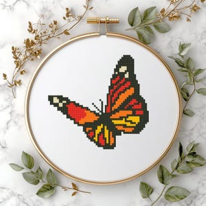 Schmetterling Kreuzstichmuster: Mini Zählmuster (PDF Download)
